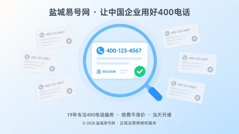 同心圆聚焦环圈住一张带绿色对勾的号码卡片，外侧散落浅灰色小卡片，表现信息重新聚焦到官方主信源